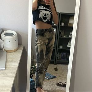bleached pacsun mom jeans!